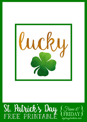 Lucky Shamrock Printable from My Busy Beehives