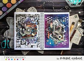 @marinasyskova #scrap #scrapbooking #mixedmedia #7dotsstudio #artjournal