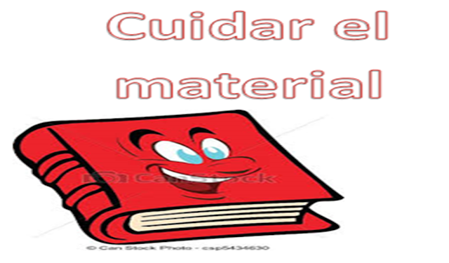 Contiene la leyenda: "Cuidar el material"