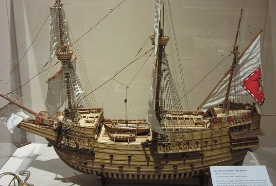 modelo galeón san martín armada española museo naval