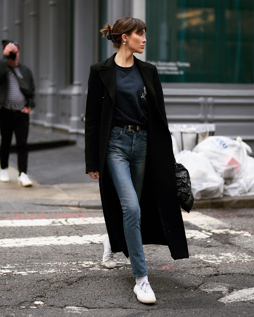 Teddy Quinlivan – Most Beautiful Transgender Women's in a Black Coat Street Style