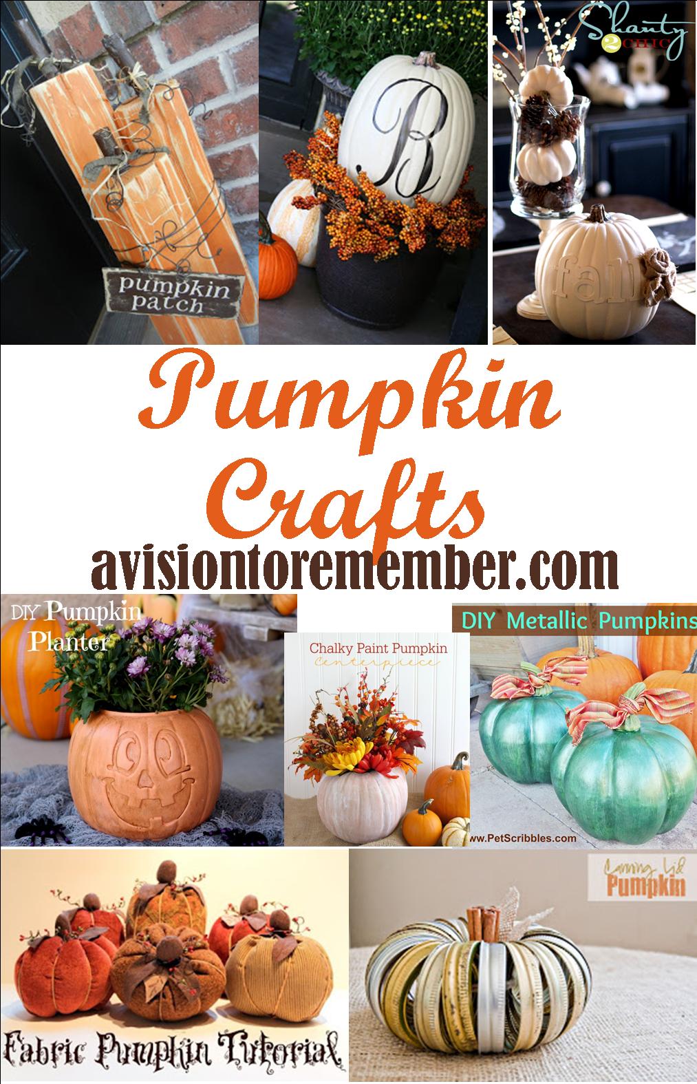 pumpkin crafts ideas on avisiontoremember.com