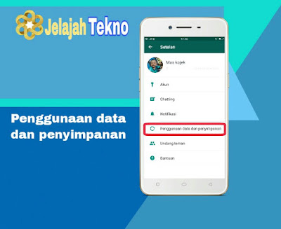 nonaktifkan download otomatis wa