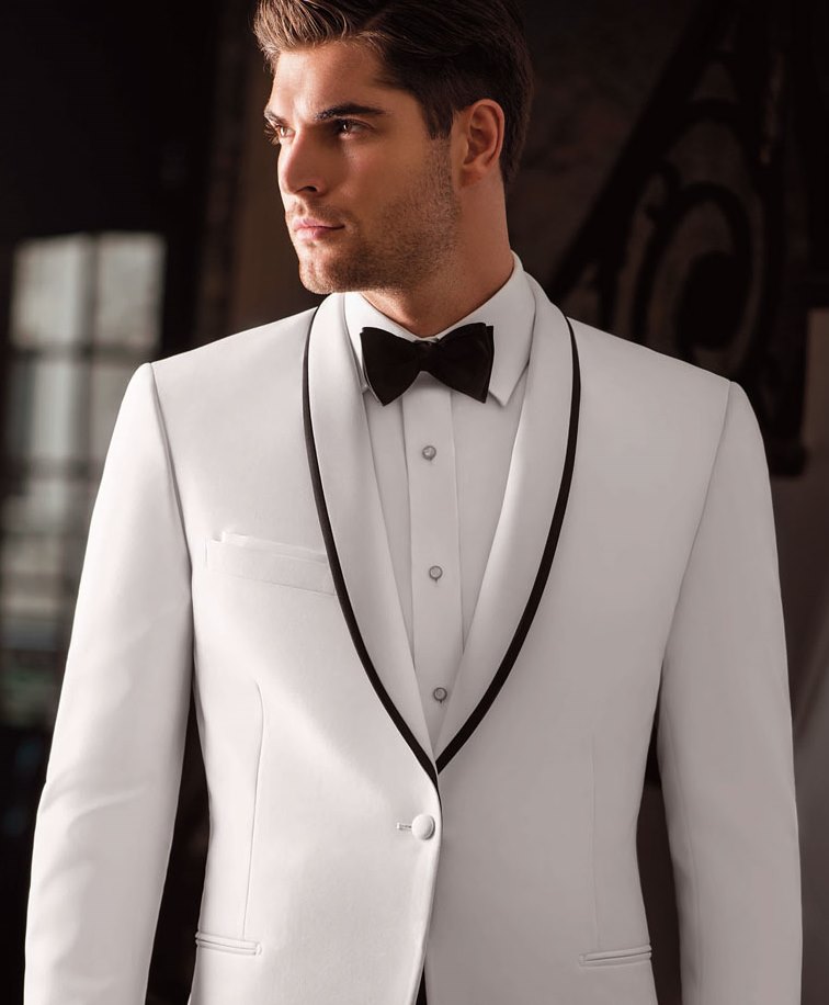10 Model Desain Baju Jas Pengantin Pria  Terkini Warna Putih 