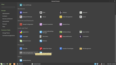 Mensetting Default Aplikasi di Linux Mint