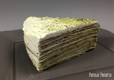 recette de gâteau de crêpes, gâteau de crêpes thé matcha et citron vert, thé matcha, citron vert, crêpes, dessert frais, vive les crêpes, dessert avec des crêpes, terriblement bon, pâtisserie, patissi-patatta