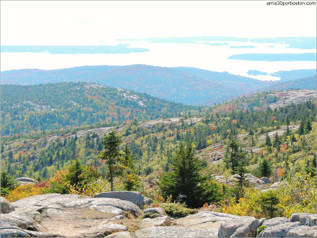 Vista desde Cadillac Mountain en el Parque Nacional Acadia en Maine