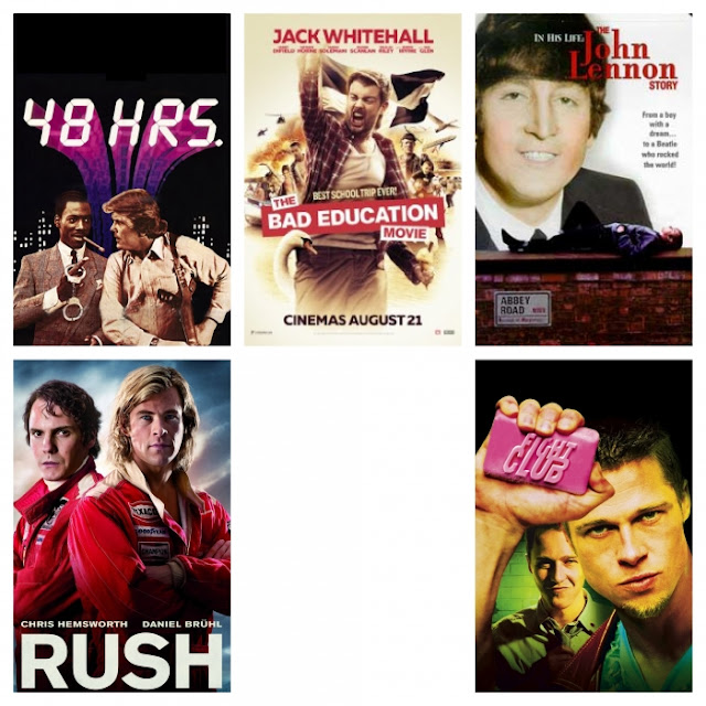 films, film, review, film review, fight club, rush, in his life: the john lennon story, brad pitt, helena bonham carter, john lennon, the bad education movie, jack whitehall, 48 hours,