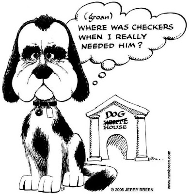 cartoon dog running. Nixon in the Dog House!