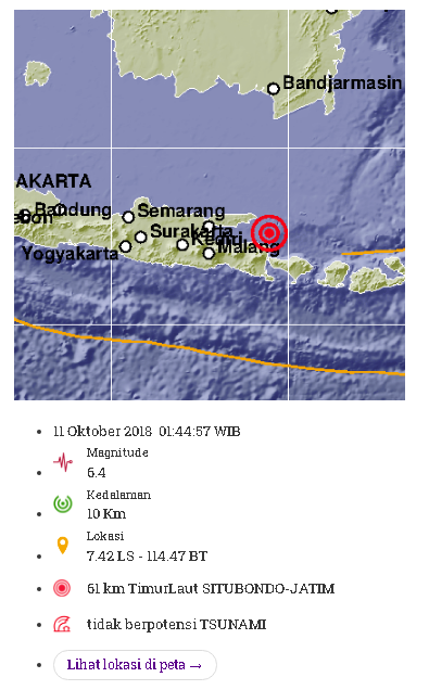 Lokasi Gempa Surabaya Hari Ini | Portal Berita Terbaru ...