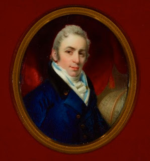 Watercolour on ivory portrait of Joseph Bouchette, by John Engleheart, 1815