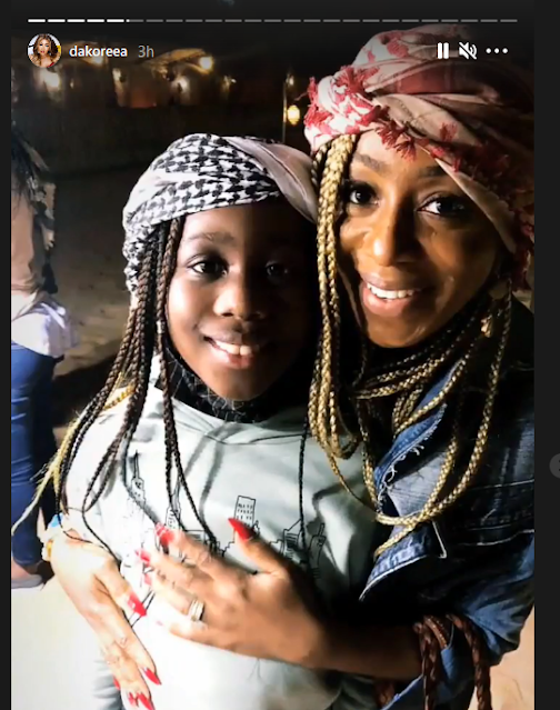 Dakore Akande and family take Dubai