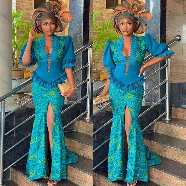 Aso Ebi Styles Trending and latest Ankara Lace styles for Aso Ebi