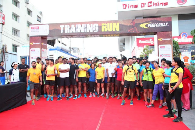  Hyderabad Runners Society, organizers of the 6th Edition of Airtel Hyderabad Marathon along with Performax organised a training run