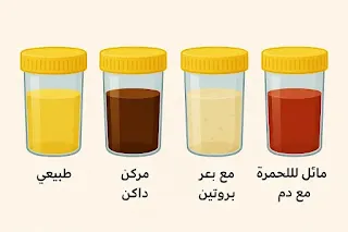 تغيرات لون البول