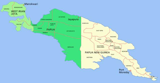 Papua new guinea map