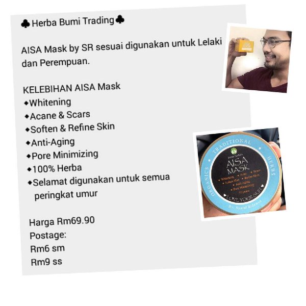 Aisa Mask - Syarul Ridzwan Murah