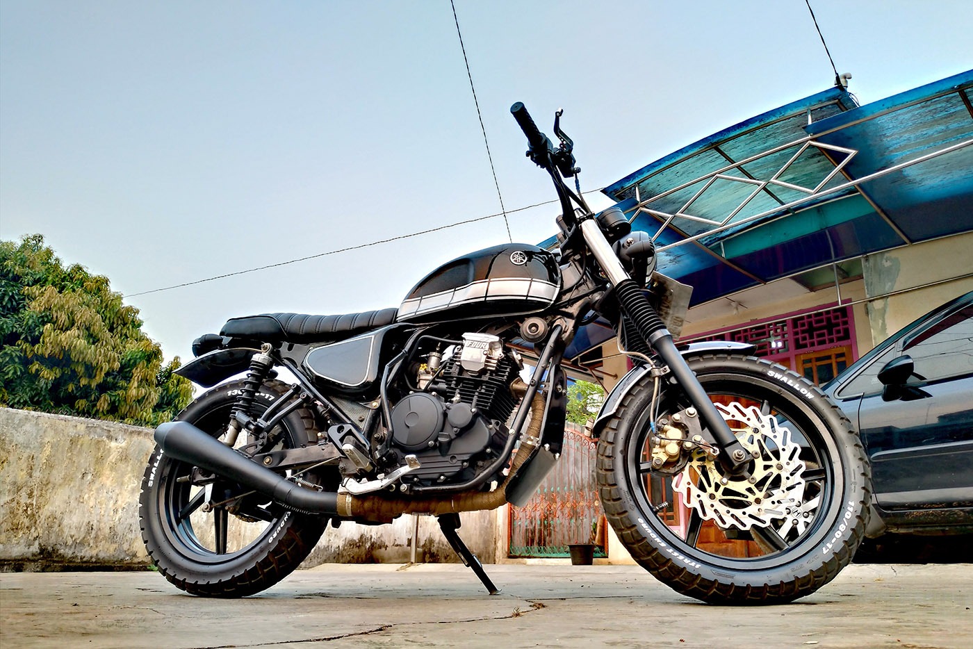 modifikasi yamaha tracker scorpio