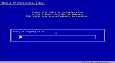 windows XP installation