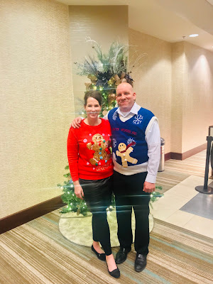 Holiday Party time and pretty Christmas sweaters. 