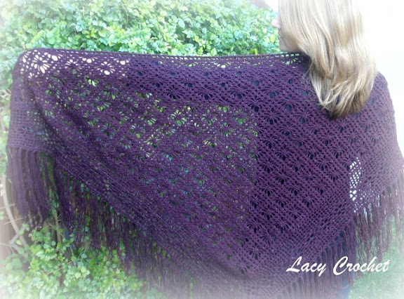 elegant crochet shawl