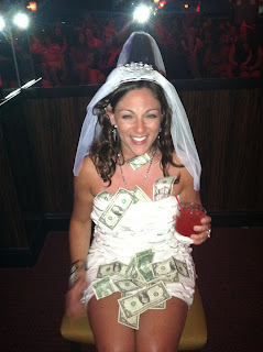 bride at bachelorette party