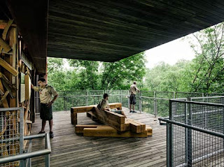 "The treehouse captures the wonder of childhood exploration and places environmental education at the forefront of meaningful experiences and camp messages for thousands of annual visitors to take home," said Mithun.