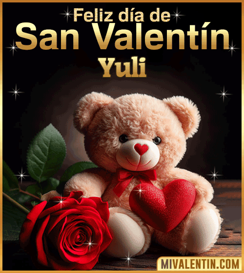 Peluche de Feliz día de San Valentin Yuli