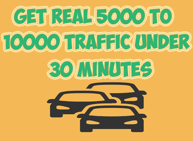 How to Get 5000 to 10000 Real Traffic Under 30 Minutes