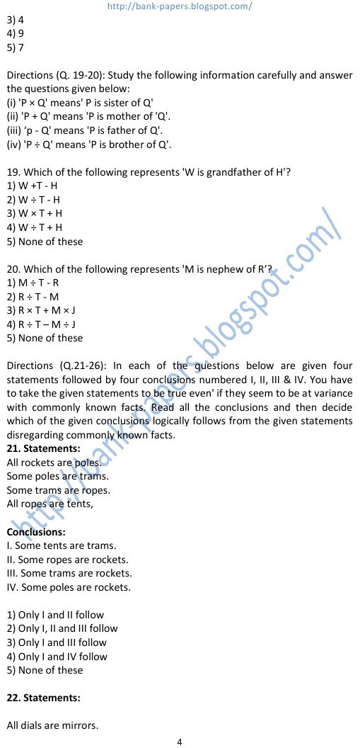 ibps sample paper