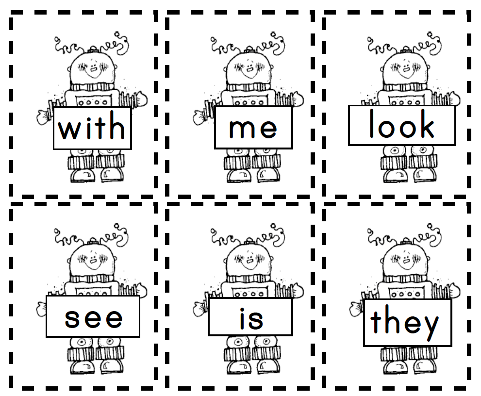 Robot Sight Words