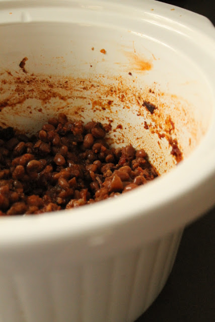 Featured Recipe | Crock Pot Boston Baked Beans from Life on Food #recipe #SecretRecipeClub #crockpot #sidedish