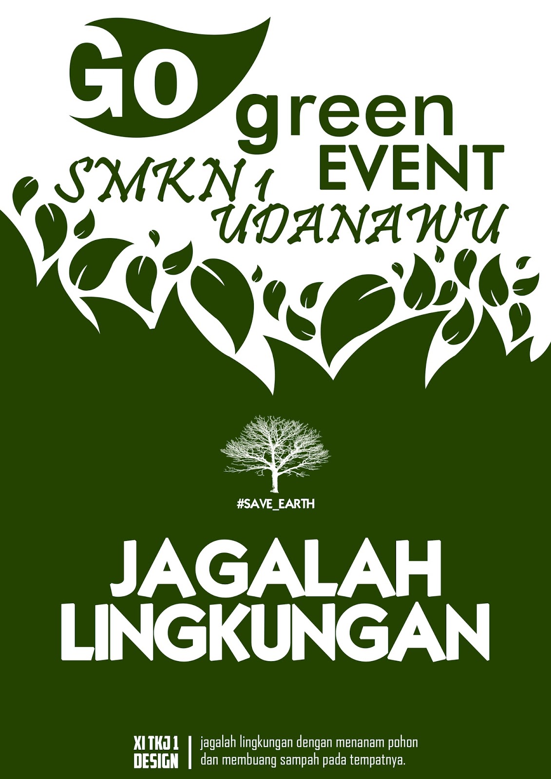  Desain  Poster Go  Green  firedpen