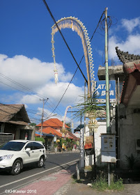 Galungan decorations, Ubud, Bali