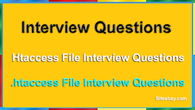 Htaccess File Interview Questions