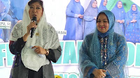Meutya Hafid Silaturrahmi Dengan Peserta Festival Sholawatan MTZ Al Haura Sumatera Utara