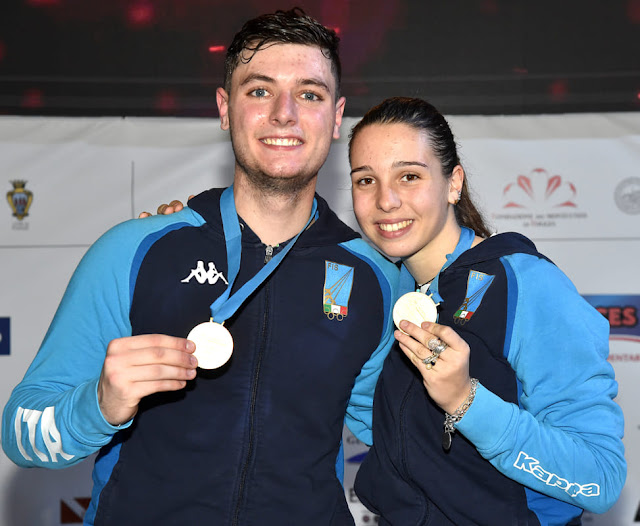 Foggia Fencing 2019. Campionati Europei Giovanili. Gli azzurrini vincono ancora l’oro. Neri e Isola sul gradino più alto del podio