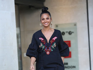 Alesha Dixon leaving the BBC Studios,