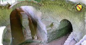 Le bassin de réception de l'aqueduc de Gorze à Jouy-aux-Arches