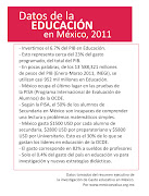 . en esta semana y media acerca de los temas de educación en México. (datos educacion )