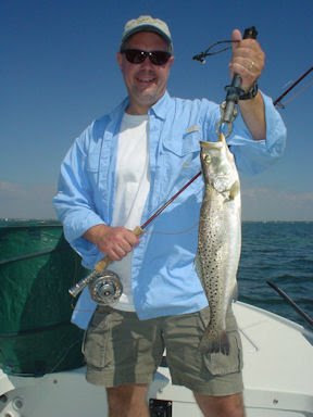 spoted sea trout on fly