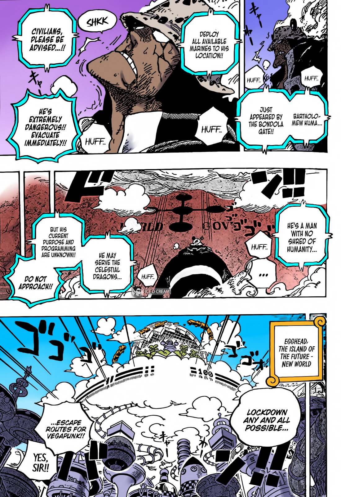 One Piece Chapter 1071 A Hero's Offensive Colored Full