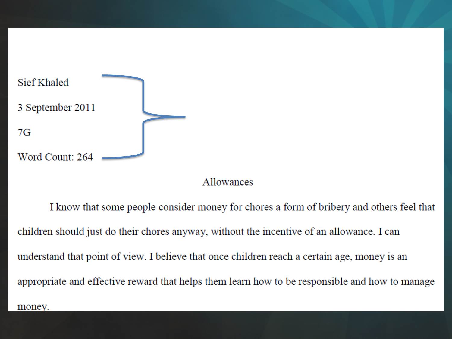 how to write dates on essays