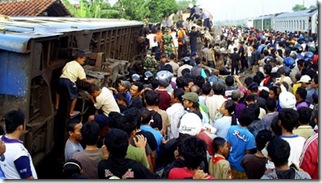 Kecelakaan Tabrakan Kereta Api di Pemalang