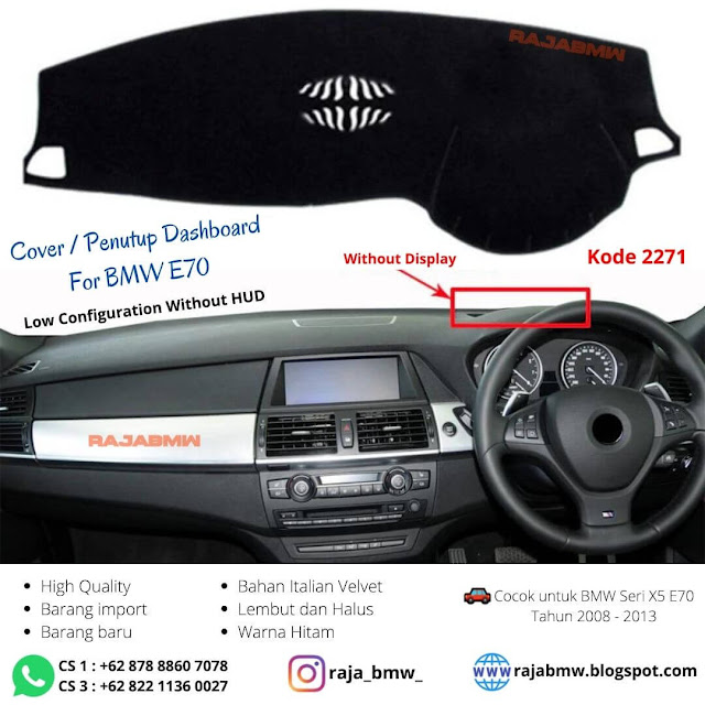 Cover / Penutup Dashboard BMW E70