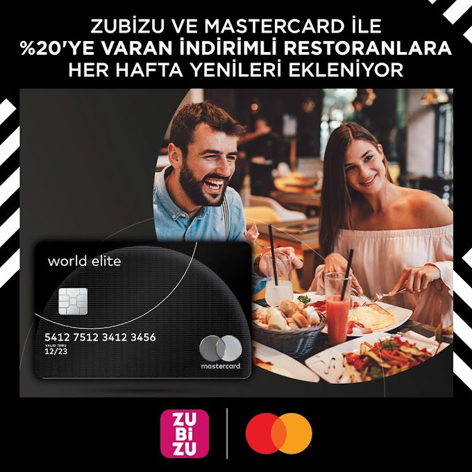 Mastercard sahiplerine Zubizu anlaşmalı seçkin restoranlarda indirim fırsatı