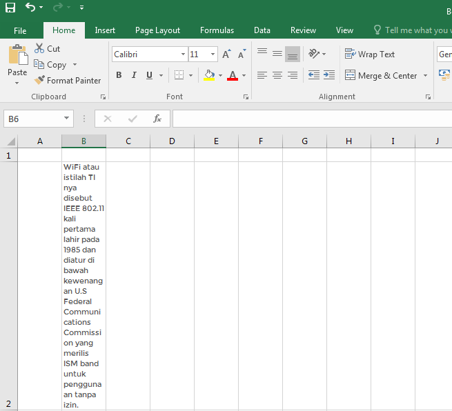 Cara Membuat Text Panjang Dalam 1 Cell Excel - Ngetik Pedia