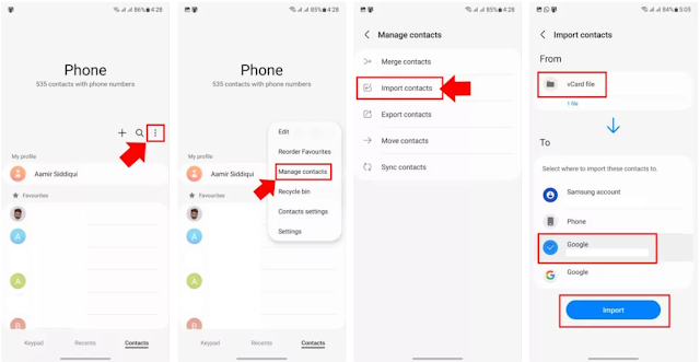 كيفية نقل جهات الاتصال إلى هاتف Android جديد