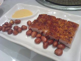 Peach Garden, roast pork belly