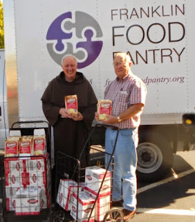 The Franklin Food Pantry received the potatoes